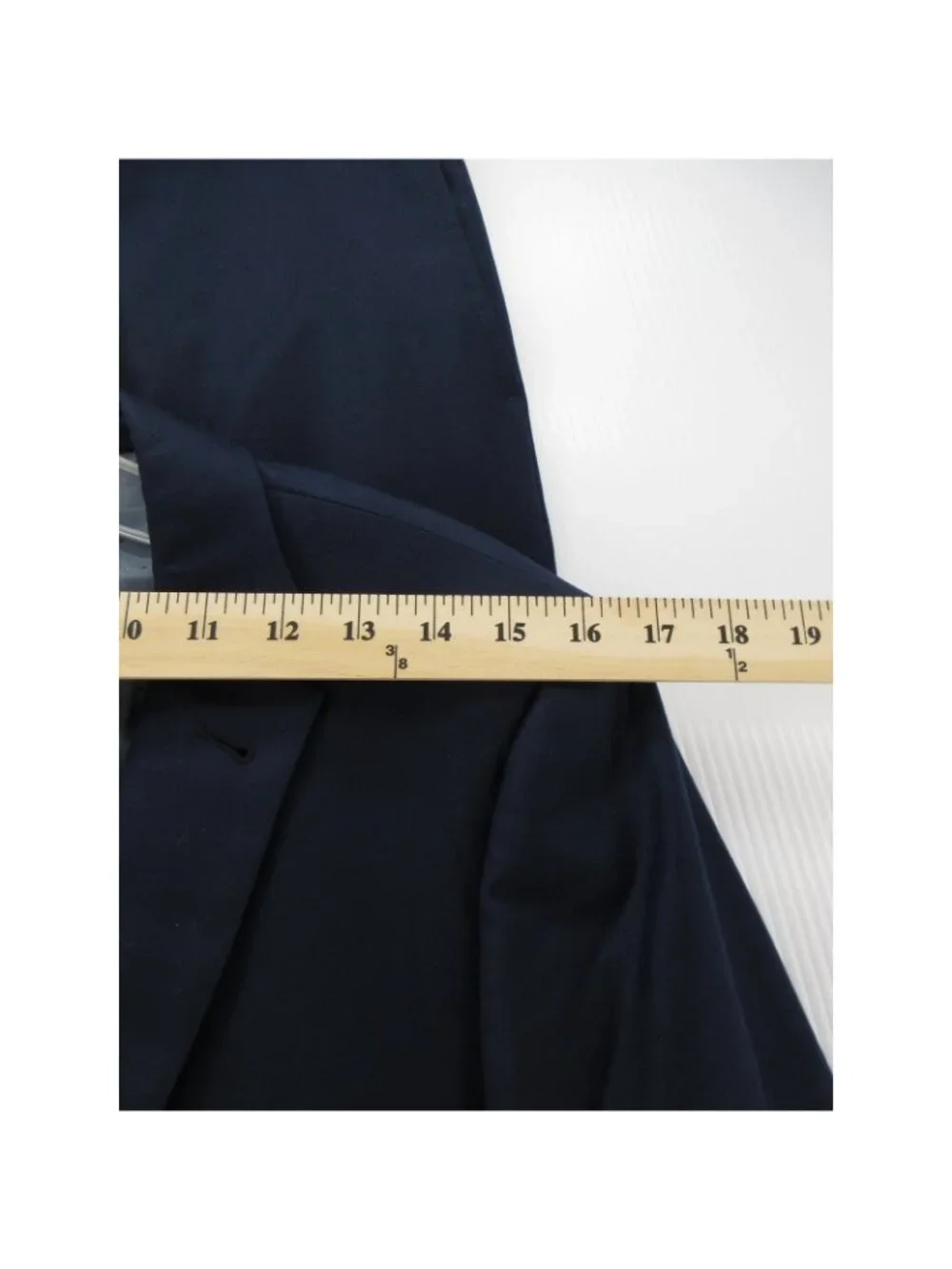 Indochino Suit 36 S Navy Wool Custom Tailored Solid 31X28 Lined Preppy
